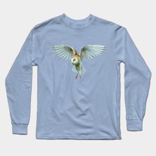 Hovering Barn Owl Long Sleeve T-Shirt